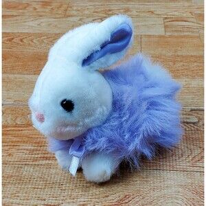 Purple White Bunny Rabbit 5" Plush Stuffed Animal MTY International